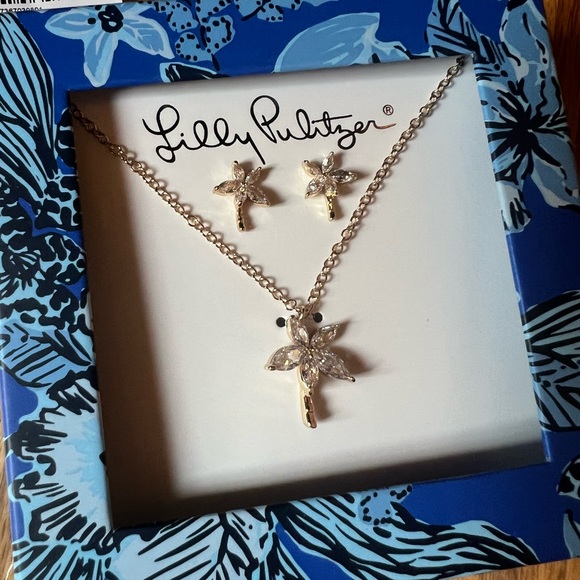 Lilly Pulitzer Necklace & Earring Gift Set - Picture 1 of 5